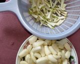 らっきょうの茎とワカメのぬた作り方1写真