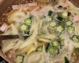 時短◎オクラとベーコンのオニオンスープ作り方4写真