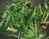 すぐできるピーマンと小松菜の炒め物作り方3写真