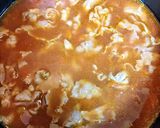 簡単ランチ！牛肉と法蓮草とトマトのうどん作り方5写真