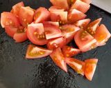 鶏むね肉と春キャベツの塩麹トマト煮作り方4写真