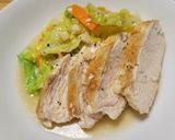 春野菜で♪鶏むね肉と野菜の蒸し焼き作り方6写真