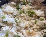 フキノトウの茎の天かす風ごはん作り方8写真