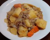 簡単☆牛肉の肉じゃが作り方4写真