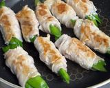 シャキッと絹さやの豚肉巻き♪作り方5写真