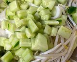 おばけきゅうりの中華スープ作り方1写真