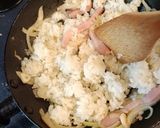 ランチに！ワンパンこんがりカルボごはん作り方3写真