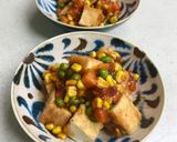 レンジ甘酢あん♡絹あげの甘酢あんかけ作り方7写真