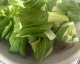 砂ずりとチンゲン菜の鶏ガラ炒め作り方4写真