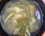 モロヘイヤの味噌汁作り方8写真