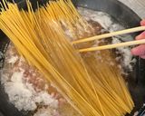 ワンパン&卵なしで！カルボナーラ風パスタ作り方5写真
