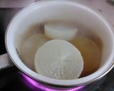 大根の柔らか煮とろろ昆布乗せ作り方4写真