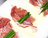 さやいんげん肉巻きチャービルトマト煮込み作り方1写真