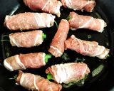 さやいんげん肉巻きチャービルトマト煮込み作り方5写真