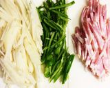 じゃがいもとベーコンのカレー炒め作り方1写真
