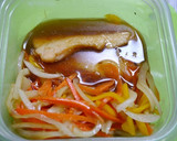 簡単！野菜たっぷり鮭の南蛮漬け(黒酢)作り方4写真