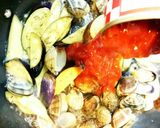 アサリと茄子のトマトパスタ作り方5写真
