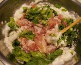 菜の花と鶏肉のフリッター作り方5写真