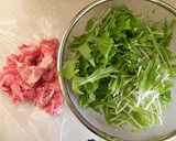 簡単★豚肉と水菜のさっと煮作り方1写真
