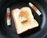 北海道『ちくわパン』トースト作り方3写真