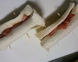 簡単朝食!!食パンでくるくるたまごロール作り方3写真