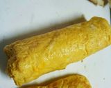 簡単朝食!!食パンでくるくるたまごロール作り方6写真