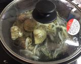 ハマグリとグリーン野菜の和風パエリア作り方5写真