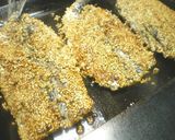 イワシと鶏むね肉のごまプレス焼き作り方9写真
