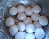 クリームチーズ入りごま団子❗作り方2写真