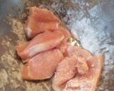 鶏胸肉の甘酢漬け♫作り方1写真