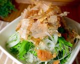 新玉ねぎと水菜のおかかサラダ作り方5写真