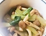 簡単！辛旨♪チンゲン菜としめじのお浸し☆作り方6写真