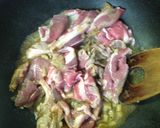羊肉豆苗炒め作り方2写真