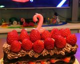 ガトーショコラ＋ストロベリーのケーキ作り方20写真