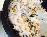 体に優しい♡シンプル野沢菜の雑穀ごはん作り方3写真