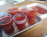 腸活！トマトホイル缶で冷やり寒天デザート作り方4写真
