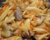 鶏もも肉とごぼうの南蛮酢炒め作り方8写真
