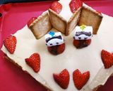 ひなまつり　ひし形ケーキ♪作り方9写真