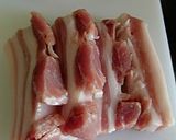 豚バラ肉のオイスター・梅ジャム漬け焼き作り方1写真