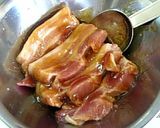 豚バラ肉のオイスター・梅ジャム漬け焼き作り方3写真