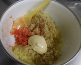 簡単キヌア料理☆じゃが芋の明太マヨ和え作り方5写真