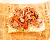 スタミナ焼き肉オープンサンド作り方8写真