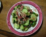 夏野菜で箸休め◆ノンオイル梅味であっさり作り方4写真