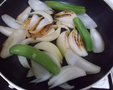 新玉ねぎとスナップエンドウ＊蒸し焼き作り方3写真