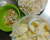 キャベツ・えのきとちくわのバターポン酢作り方1写真