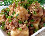 ♡揚げ出し高野豆腐の豚コマあんかけ♡作り方8写真