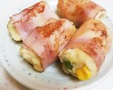 余ったポテサラで♪ベーコン巻き作り方3写真