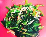 ほうれん草となめ茸カニかまのお浸し作り方2写真