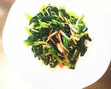 ほうれん草となめ茸カニかまのお浸し作り方3写真