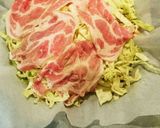 ★旬のキャベツと豚肉の簡単蒸し★作り方5写真